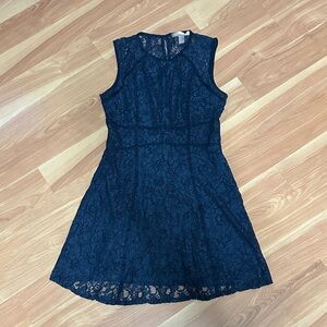 Forever 21 Navy Lace Mini Dress